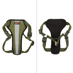 KONG Comfort Padded Reflective Chest Plate Dog Harness XL GREEN Discontinued!