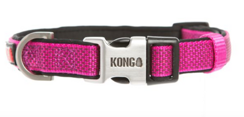 KONG Comfort Padded Dog Collars PINK XL METAL CLIP DISCONTINUED!