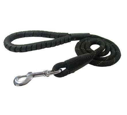 Reflective Rope Leash with Rubber Grip Handle