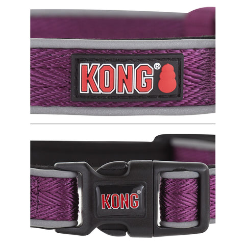 KONG® Comfort Weave Reflective Padded Dog Collar